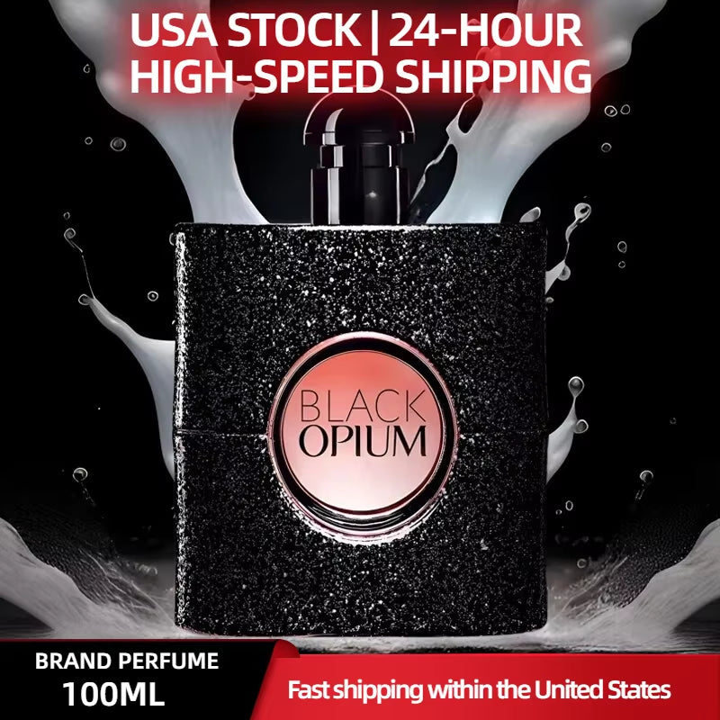 Black Opium Perfume for Women,Seductive Gourmand Coffee Scent,Irresistible Night Out Fragrance,Long Lasting Scent Gift for Her