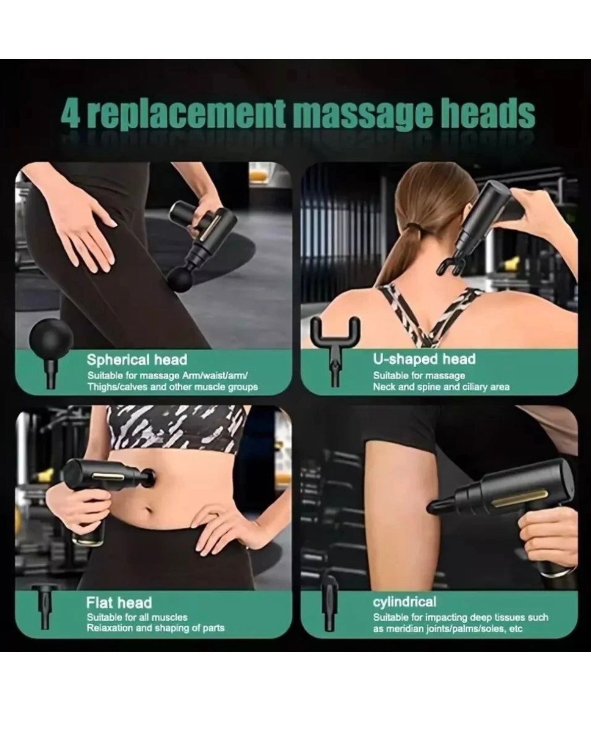 6 speeds Massage Gun Percussion Massager Deep Tissue Muscle Vibrating Relax